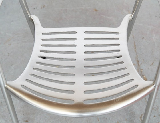 Jorge Pensi "Toledo" Chair for Amat-3, Side chairs, Aluminium, Silver, 1980 (photo 11 of 13)