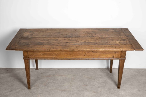 Ancienne table de cuisine de campagne française