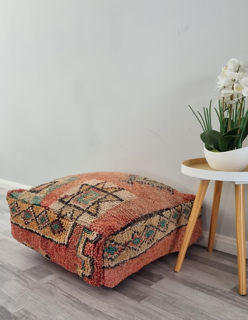Berber Pouf, marokkanisches Sitzkissen aus echter Wolle