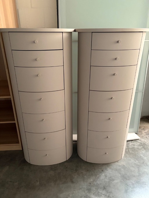 2 commodes design italiennes