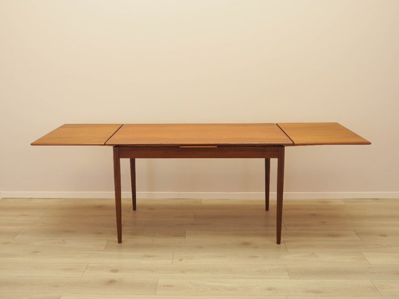 Image 1 of Mesa de teca, diseño danés, década de 1970, fabricada en Dinamarca.