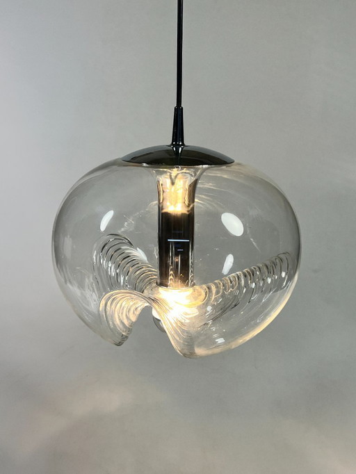 Vintage Peill & Putzler Futura Wave Pendelleuchte, Deutschland 1970