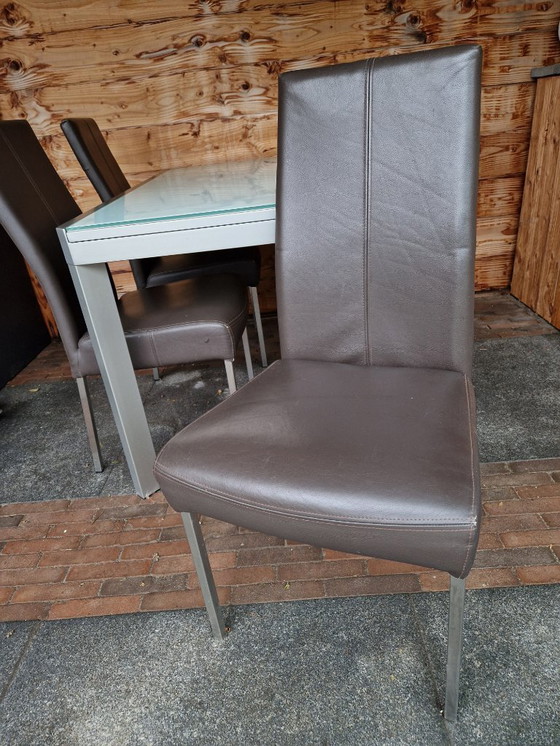 Image 1 of Mesa de comedor (Calligaris) con 4 sillas