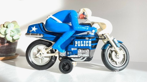 Joustra Metal Motorcycle Toy – Vintage France