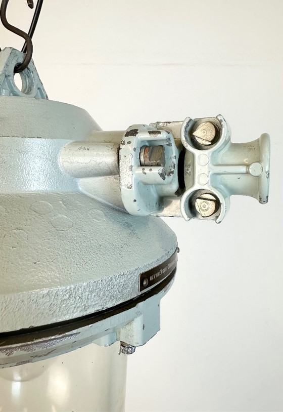 Image 1 of Grey Industrial Cast Aluminium Explosion Proof Light, 1970s