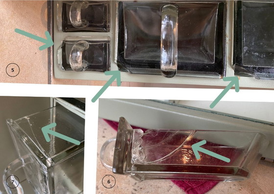 Image 1 of Meuble de cuisine original de Piet Zwart (Bruynzeel, années 1950) - restauré avec un caractère vintage