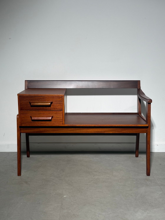 Chippy Heath Teak Telephone Table – British Mid-Century Modern – Side tables (photo 5 of 6)
