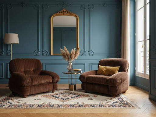 Set di 2 poltrone italiane nello stile di Piazzesi Design anni '70