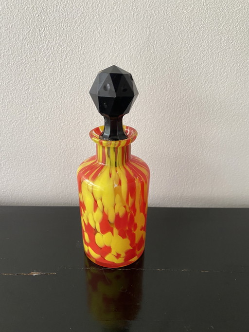Flacon a Parfum Art Deco de Franz Weltz fabriqué en Ex Tchécoslovaquie