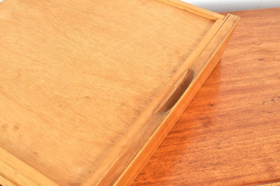 Image 1 of Vintage beech wood chest of drawers / store cabinet 1950s