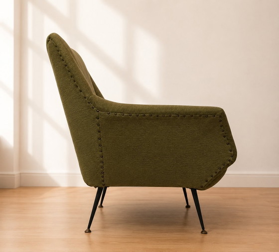 Image 1 of Ein Paar Gigi Radica Sessel für Minotti, 1950er Jahre