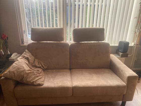 Image 1 of Divano Skalma doppio Tessuto scamosciato
