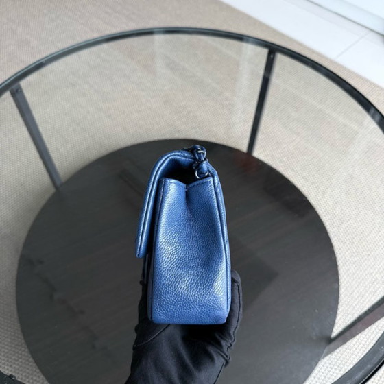 Image 1 of Mini borsa Chanel Classic Flap Seasonal Square - Caviar Quilted All Blue Series 29