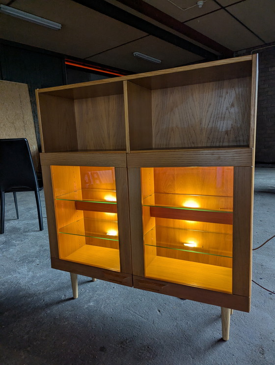 Image 1 of Vetrina/mobile bar vintage con illuminazione - Denka Danimarca