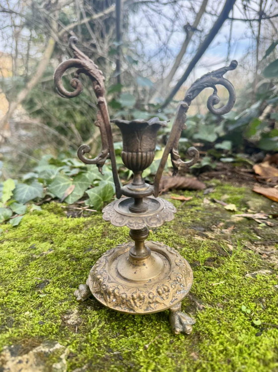 Large bronze candlestick from the Napoleon III period – Candle holders (photo 8 of 8)