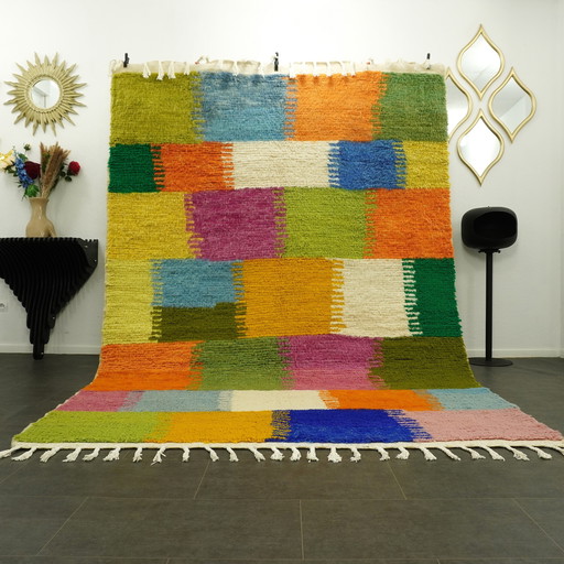 Berber Vloerkleed - 304 cm x 210 cm - Gekleurde Wol