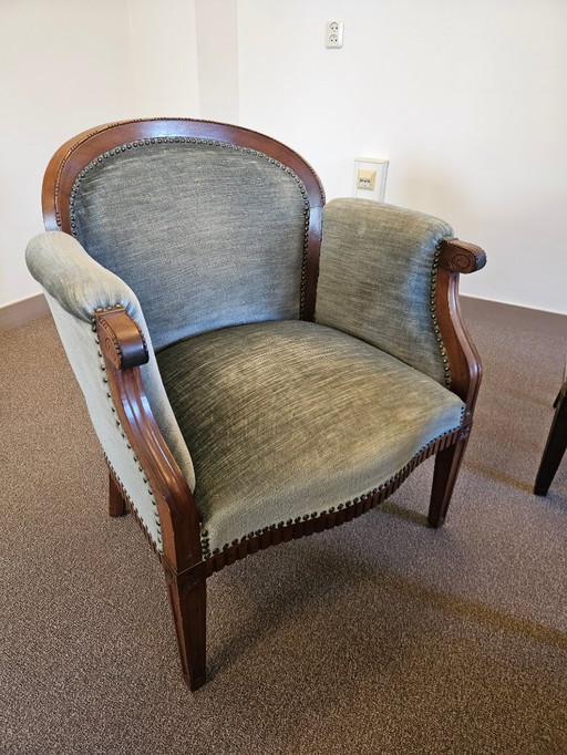 4 x chaises vintage en acajou