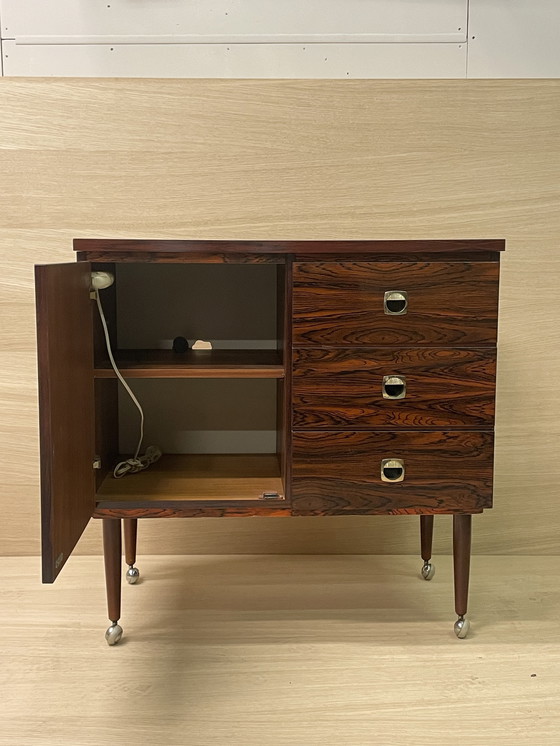 Image 1 of Vintage rosewood chest of drawers, Dutch design 1960s