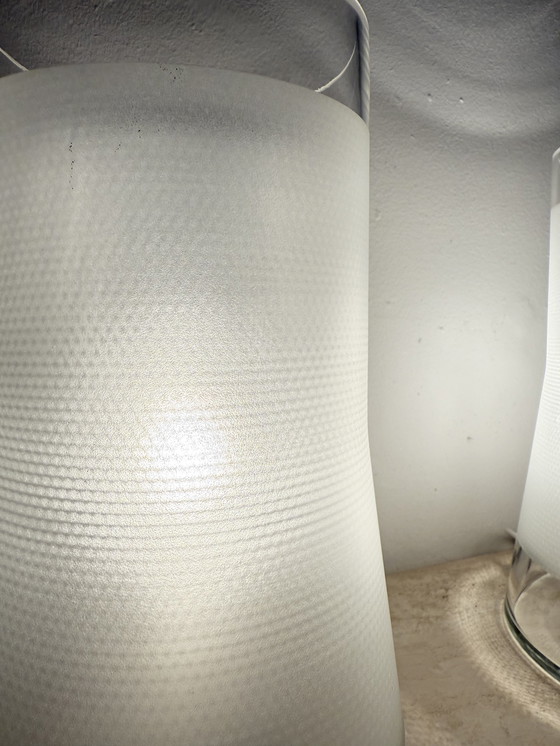 Image 1 of Lampe de table vintage IKEA 80s B9919 - Verre dépoli fait main avec diffuseur