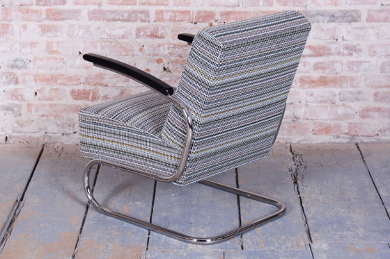 Restored Bauhaus Armchair, By Mücke - Melder, Chrome-Plated Steel, Czech, 1930s – Mücke-Melder, Metal (photo 22 of 26)