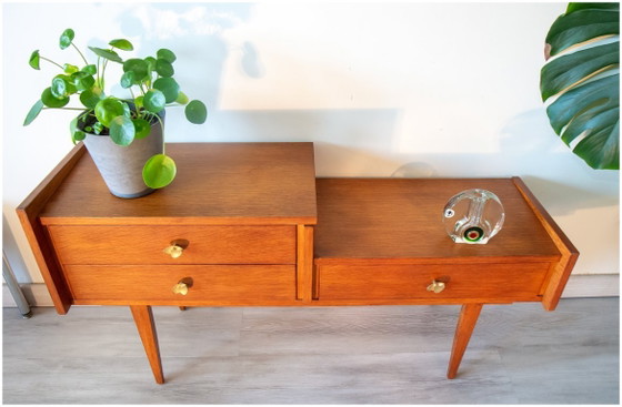 Image 1 of Teakhouten dressoir, jaren 60