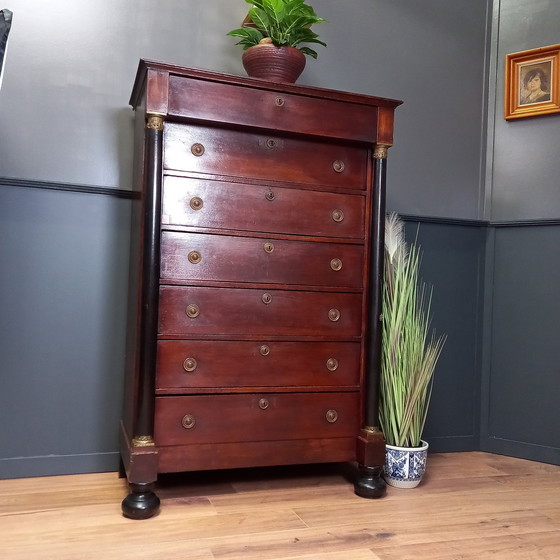 Image 1 of Classic Chiffoniere With 7 Drawers