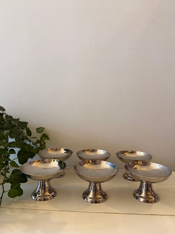 Set di 6 coppe cromate – Bicchieri e caraffe, Mid Century Modern (photo 7 of 7)