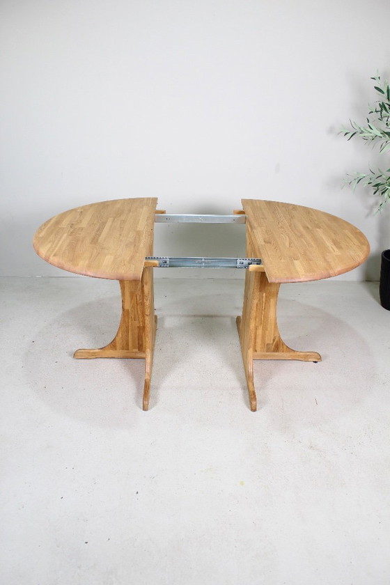Image 1 of Vintage Danish wooden extendable dining table
