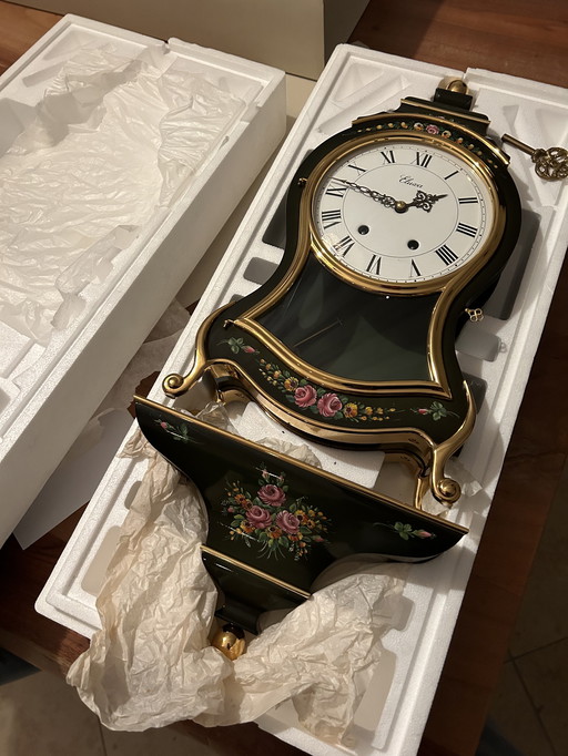 Swiss handpainted clock - Eluxa Louis XIV 58cm