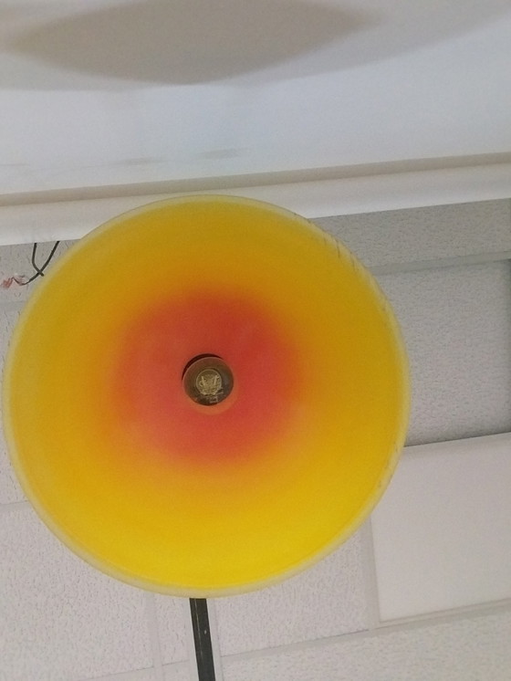 Image 1 of 1 x lampe suspendue en verre en forme de soleil 1970