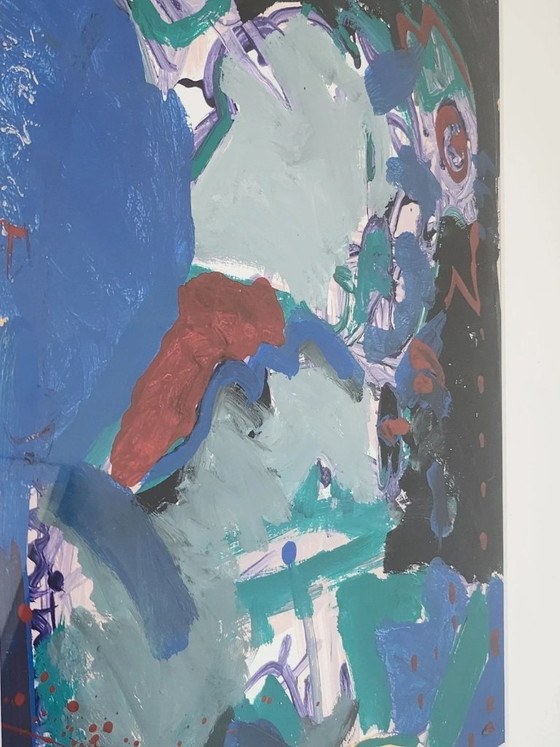 Image 1 of Abstract Painting – Modern Art – Handmade Frame