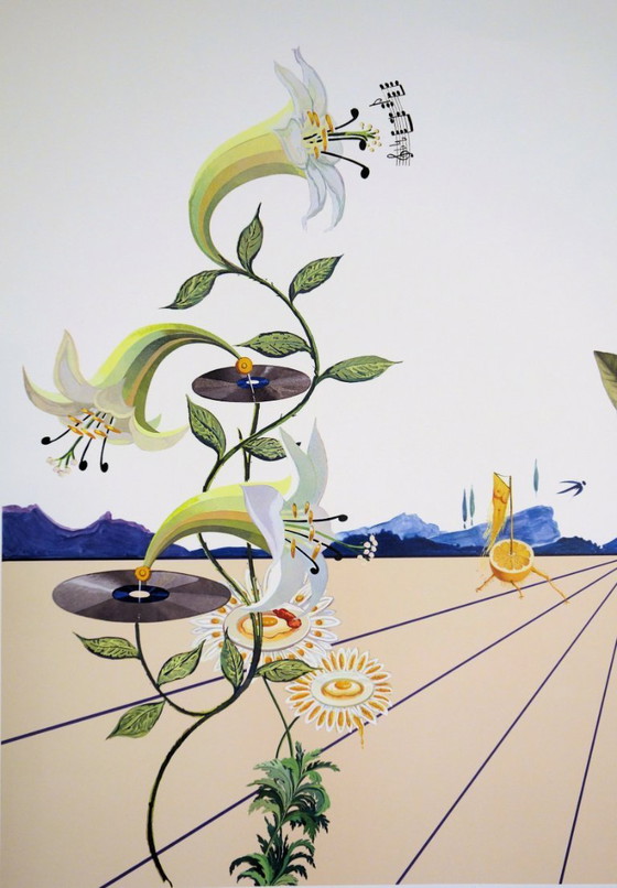 Salvador Dalí: Flordali I, Litografía original firmada – Litografías y grabados, Paper (photo 5 of 7)