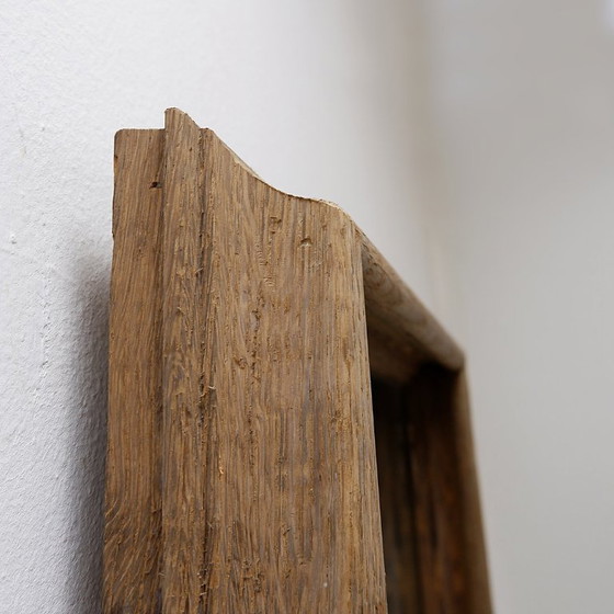 Image 1 of Paar rechteckige Wandspiegel mit rustikalen Holzrahmen