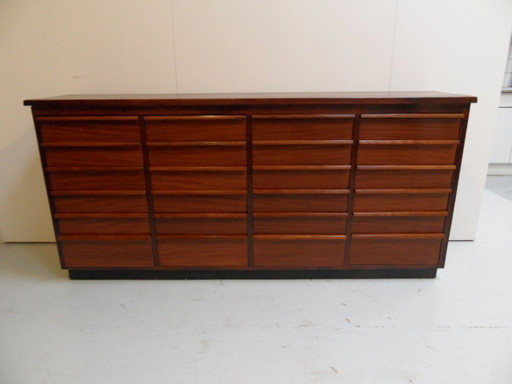 Vintage mahogany shop cabinet