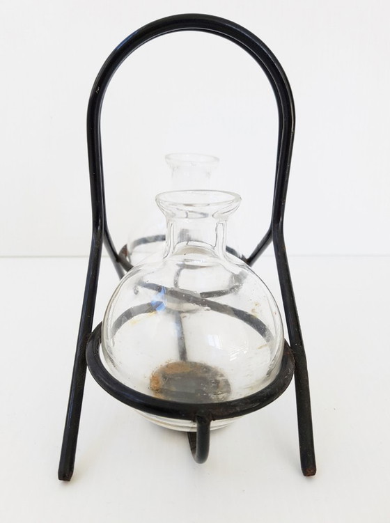 Image 1 of MATHIEU MATEGOT PORTE HUILIER VINAIGRIER METAL 1950 VINTAGE 50S 50'S ROCKABILLY