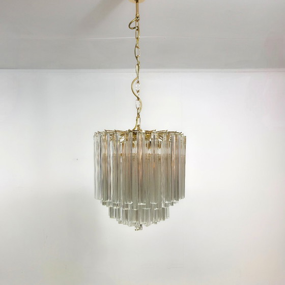 Image 1 of Novaresi kroonluchter glas murano Italiaans design 70s