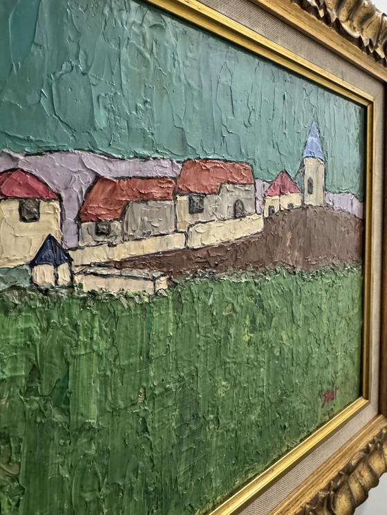 Image 1 of Post-Impressionist Landscape Painting