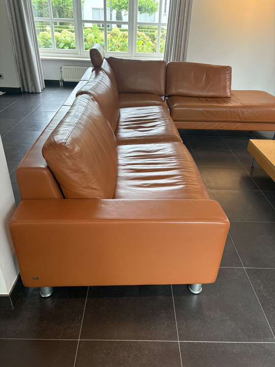 Rolf Benz Bank – Ecksofas, Leather, Metal (photo 9 of 11)
