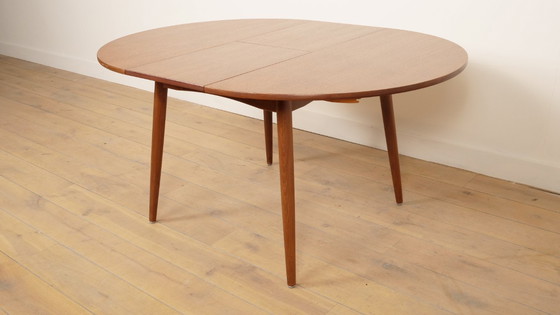 Image 1 of Vintage ronde eettafel | Uitschuifbaar | 1960s
