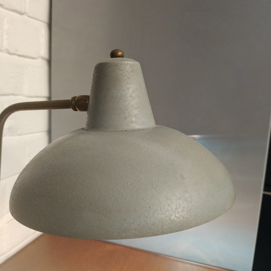 Rare Mid-Century Modern Desk Lamp – Unknown Designer – 1950s/60s – Original Condition – Table lamps, Brass (photo 9 of 15)