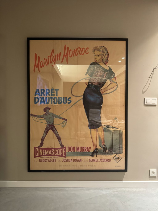 Arresto de autobús Don Murray, póster de Marilyn Monroe