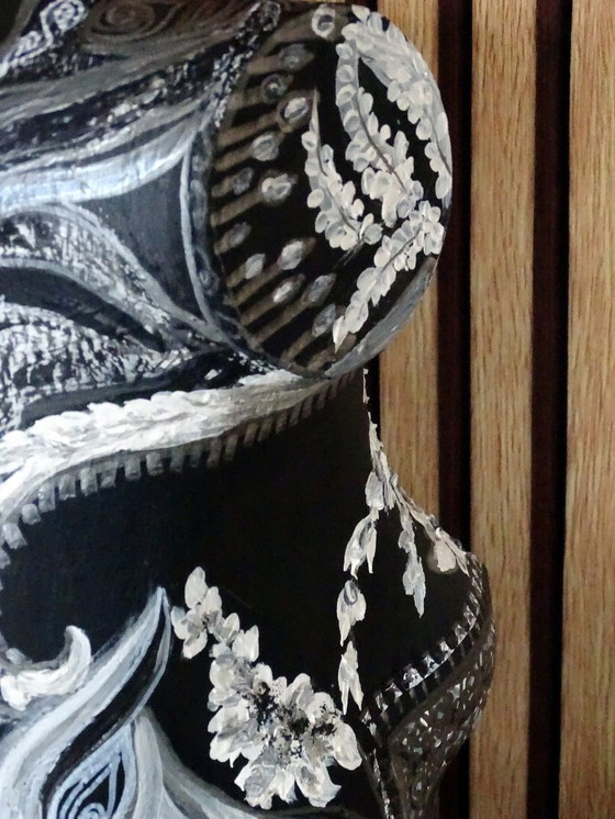 Image 1 of CB. busto di manichino bianco e nero