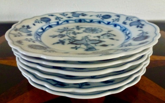 22-Delig Meissen Blauw Uienpatroon Servies - Koffie/Thee Set. – Porcelain (photo 11 of 18)