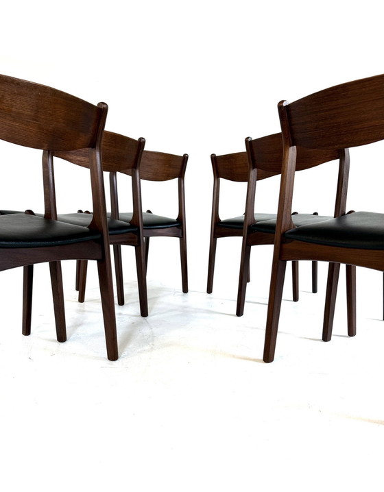 Image 1 of Set di 6 sedie danesi vintage anni '60