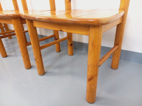 Image 1 of Suite von 4 Sesseln im Stil von Rainer Daumiller aus Kiefer aus den 60er 70er Jahren