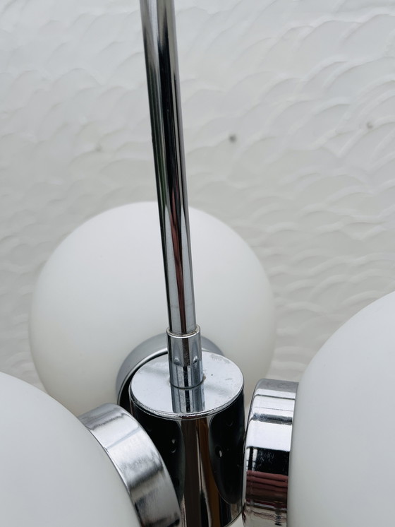 Image 1 of Vintage chrome chandelier