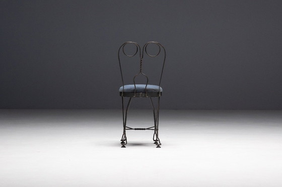 Image 1 of Smeedijzeren vlinder eetkamerstoel, Frankrijk, jaren 1960