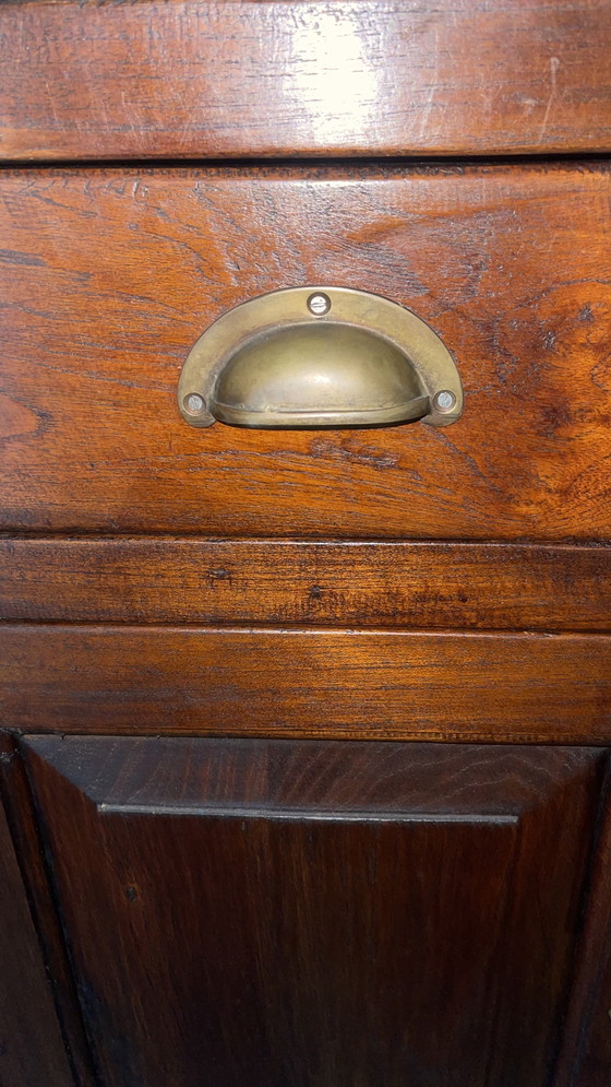 Image 1 of Bellissima scrivania duo in teak inglese