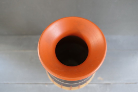 Image 1 of Vintage AKRU Klinker keramische vaas 19 25 handgemaakt