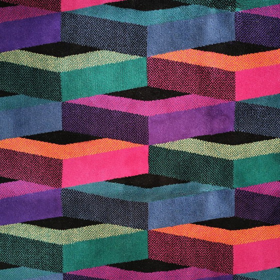 Superbe Tapis de Laine Postmoderne Italien des Années 80 par Missoni pour T&J Vestor. – Wool (photo 6 of 14)